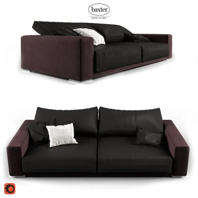 Sofa BAXTER BUDAPEST 3D Model Sofa BAXTER BUDAPEST 3D Model