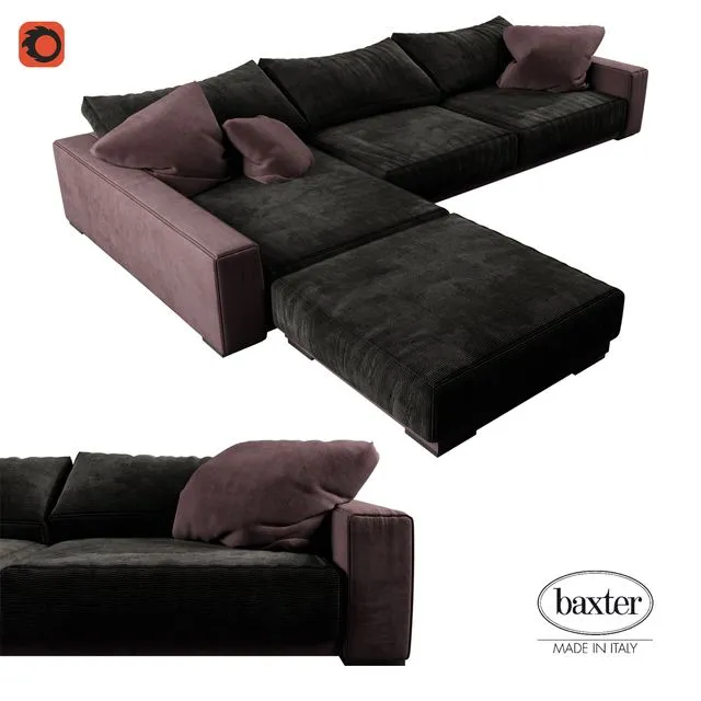 Sofa baxter BUDAPEST SOFT 3D Model Sofa baxter BUDAPEST SOFT 3D Model