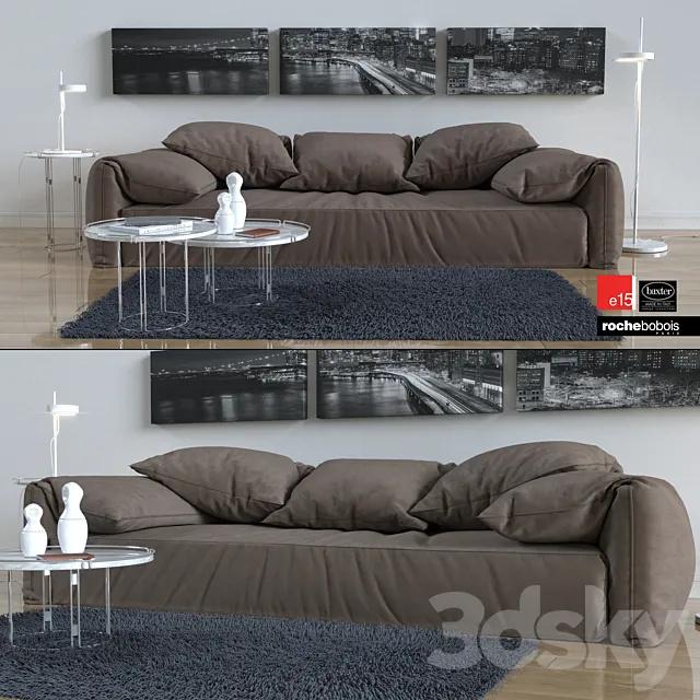 Sofa Baxter CASABLANCA 3D Model Sofa Baxter CASABLANCA 3D Model