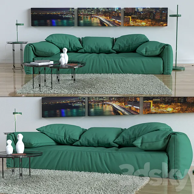 Sofa Baxter CASABLANCA 3DModel Sofa Baxter CASABLANCA 3DModel