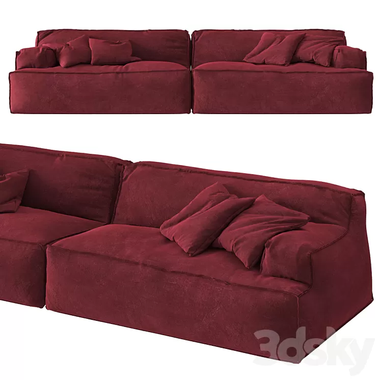 Sofa Baxter Damasco 3D Model