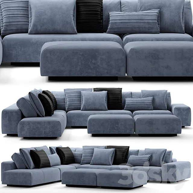 Sofa BAXTER MONSIEUR MODULAR 3D Model Sofa BAXTER MONSIEUR MODULAR 3D Model