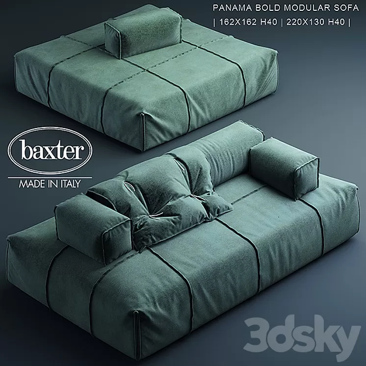 Sofa baxter PANAMA BOLD MODULAR SOFA 3D Model