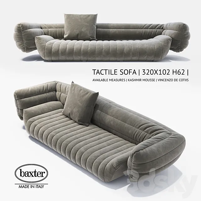 Sofa Baxter Tactile 3D Model Sofa Baxter Tactile 3D Model