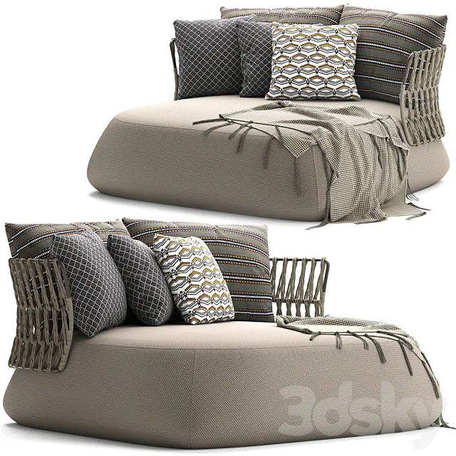Sofa B&B Fat-Sofa Outdoor FA150 3D Model