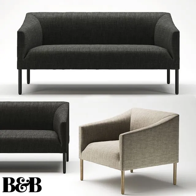 Sofa B&B Italia Bankside 3D Model