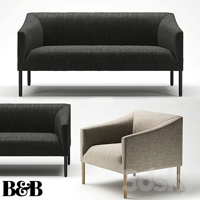 Sofa B&B Italia Bankside 3DModel Sofa B&B Italia Bankside 3DModel