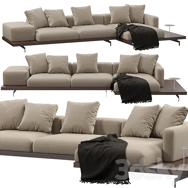 Sofa B&B Italia Dock 3D Model Sofa B&B Italia Dock 3D Model