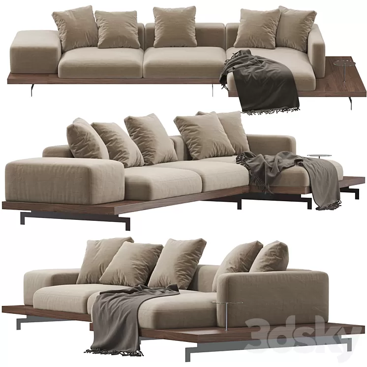 Sofa B&B Italia Dock 3D Model