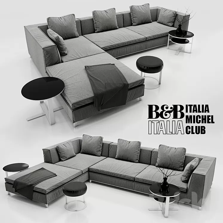 Sofa B&B ITALIA MICHEL 3D Model