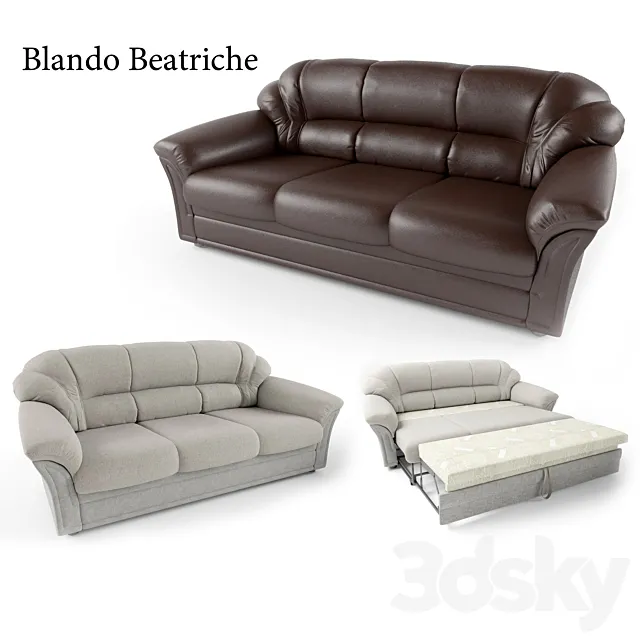 Sofa Beatrice from Blandot 3D Model Sofa Beatrice from Blandot 3D Model