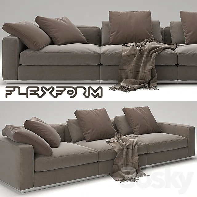 Sofa Beauty – Flexform 3DModel Sofa Beauty – Flexform 3DModel
