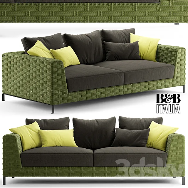 Sofa bebitalia Ray Outdoor Natural 3DModel Sofa bebitalia Ray Outdoor Natural 3DModel