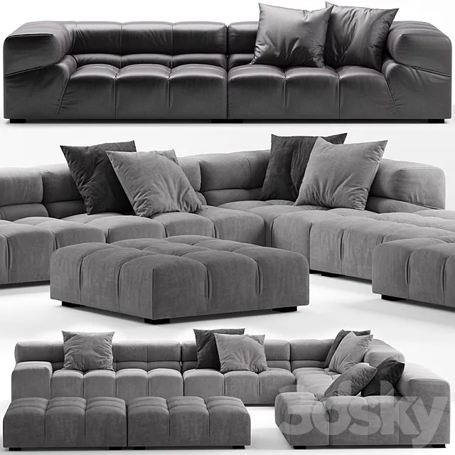 Sofa bebitalia tufty time leather 3DModel Sofa bebitalia tufty time leather 3DModel