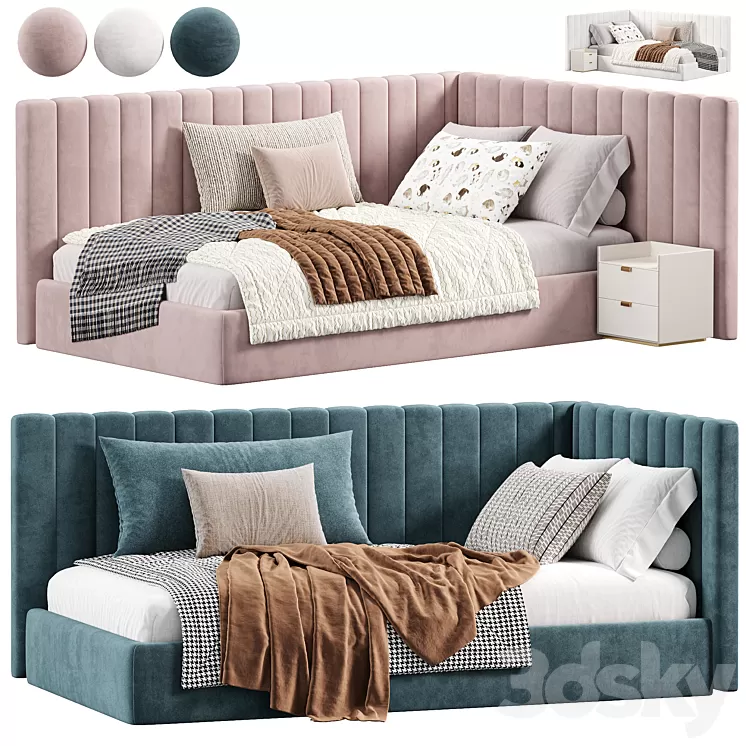 Sofa bed Avalon Upholstered by pbteen 3D Model Free Download Sofa bed Avalon Upholstered by pbteen 3D Model Free Download