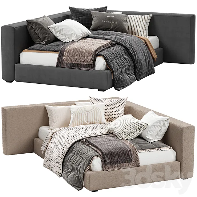 Sofa bed BOCA MINI BED 419 3D Model Sofa bed BOCA MINI BED 419 3D Model