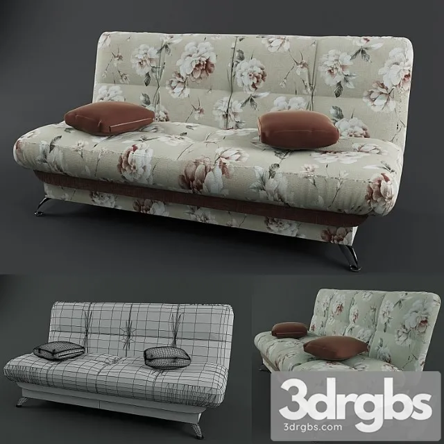 Sofa Bed Book 3D Model Download