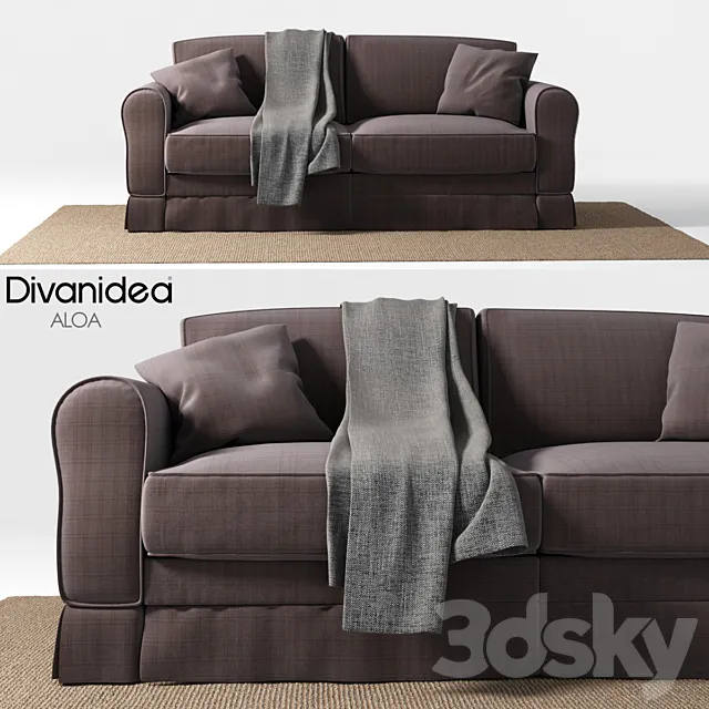 Sofa Bed Divanidea Aloa 3DModel Sofa Bed Divanidea Aloa 3DModel