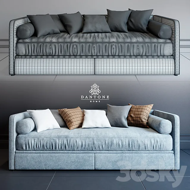 Sofa Bed from Ripley Dantone home 3DModel Sofa Bed from Ripley Dantone home 3DModel
