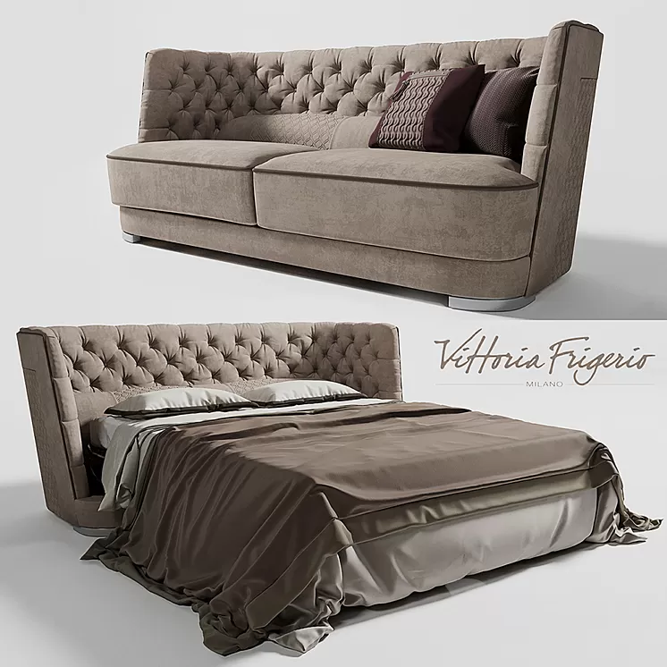 Sofa bed GORI Vittoria Frigerio by Frigerio Poltrone 3D Model
