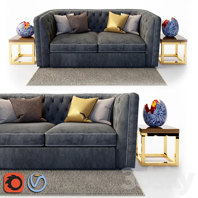 Sofa Bed Paolo 3DModel Sofa Bed Paolo 3DModel