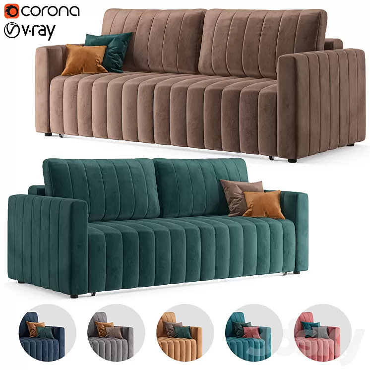 Sofa Belissa divan.ru 3D Model