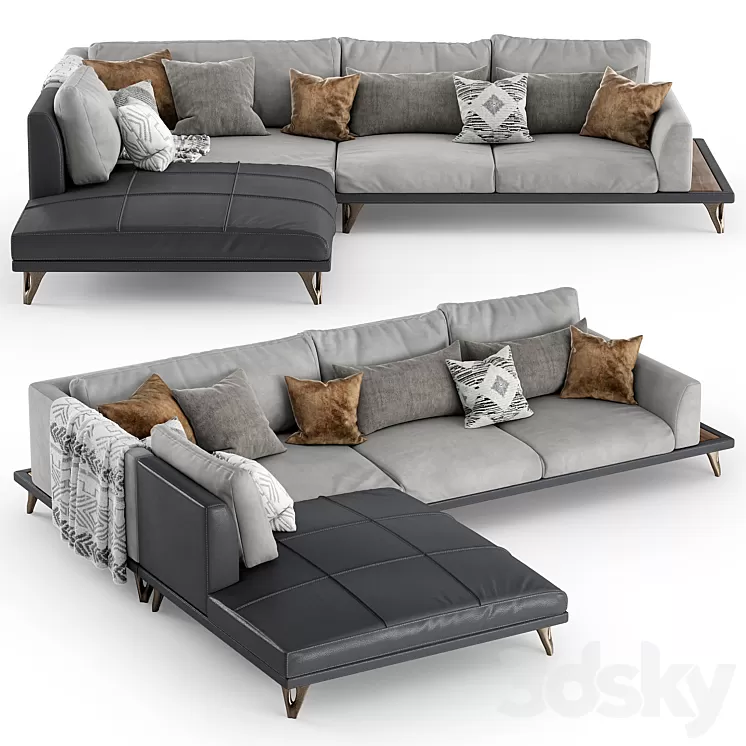 Sofa Bellotti Ezio Ares 3D Model Free Download