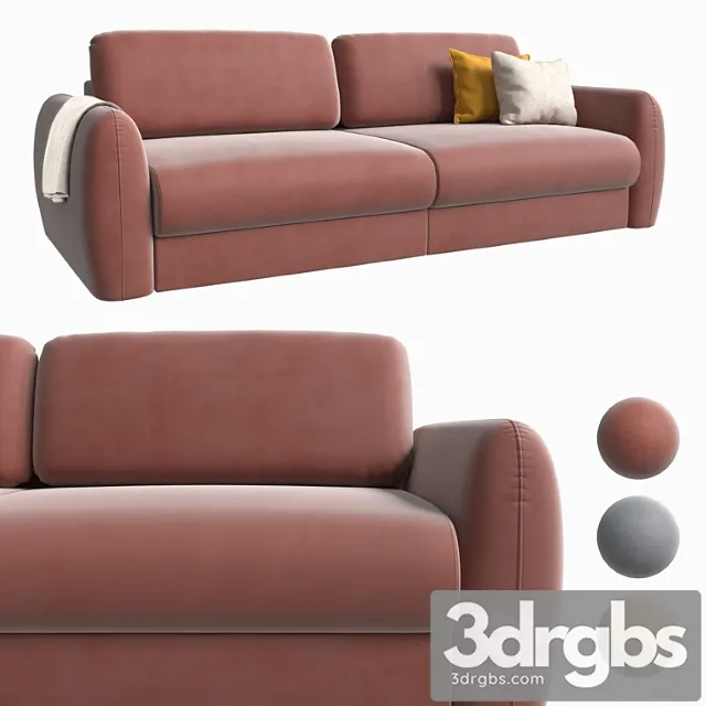 Sofa Biani Velvet Terra 3D Model Download