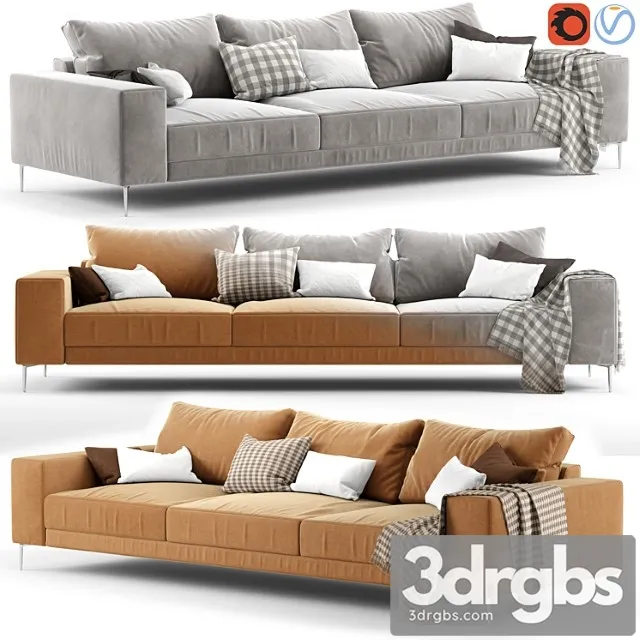 Sofa biba salotti nick 2 3D Model Download