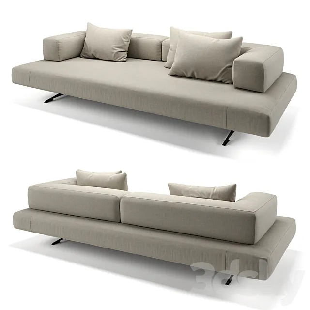 Sofa big base 3D Model Sofa big base 3D Model