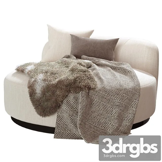 Sofa bjorn round by eichholtz