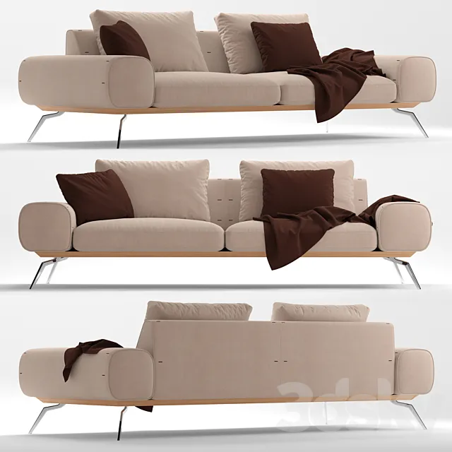 Sofa Blanche Linda 3D Model Sofa Blanche Linda 3D Model