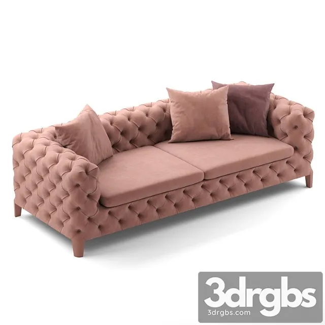 Sofa blanche raffaello 2 3D Model Download