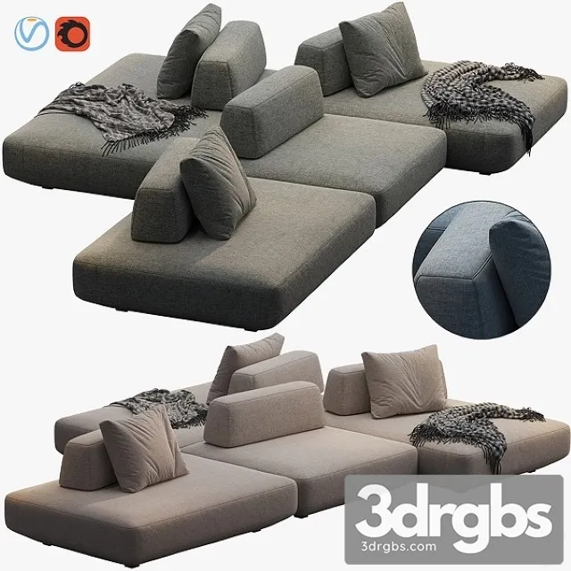 Sofa Boca Tommy 1 3D Model Download