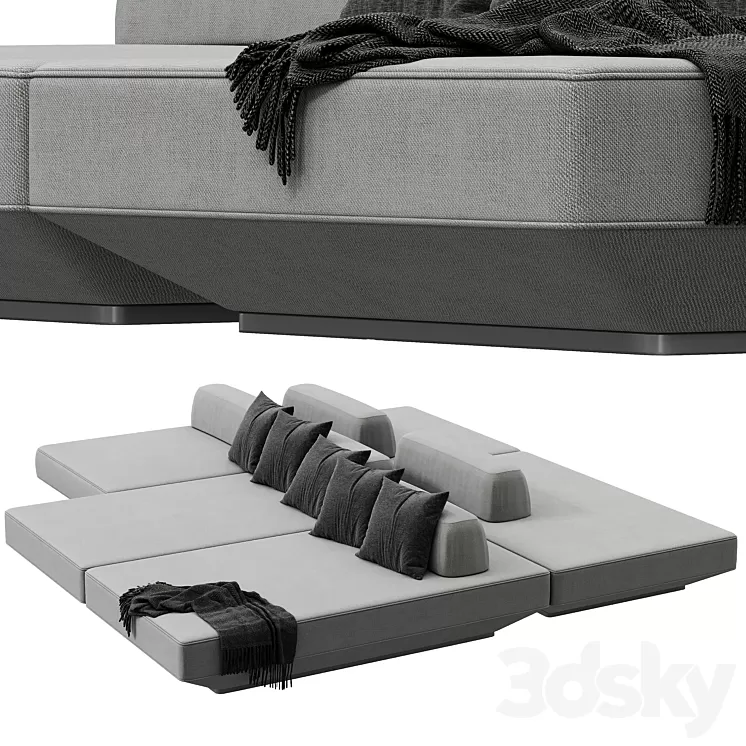 Sofa boca tommy 3D Model