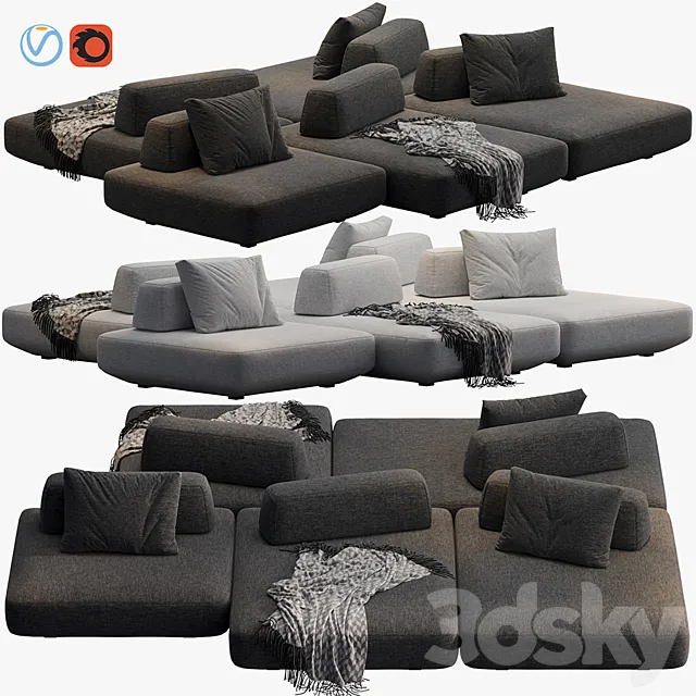 SOFA BOCA TOMMY 3D Model SOFA BOCA TOMMY 3D Model