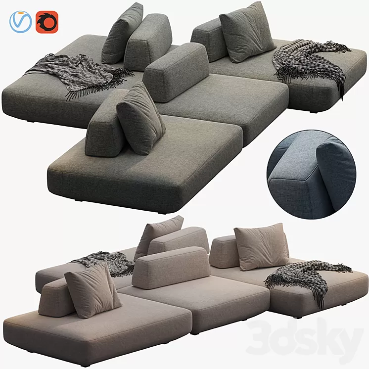 SOFA BOCA TOMMY 3D Model