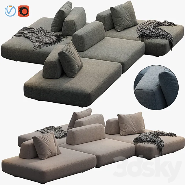 SOFA BOCA TOMMY 3DModel SOFA BOCA TOMMY 3DModel