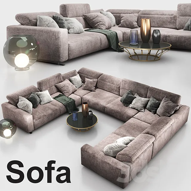 Sofa BoConcept 3D Model Sofa BoConcept 3D Model