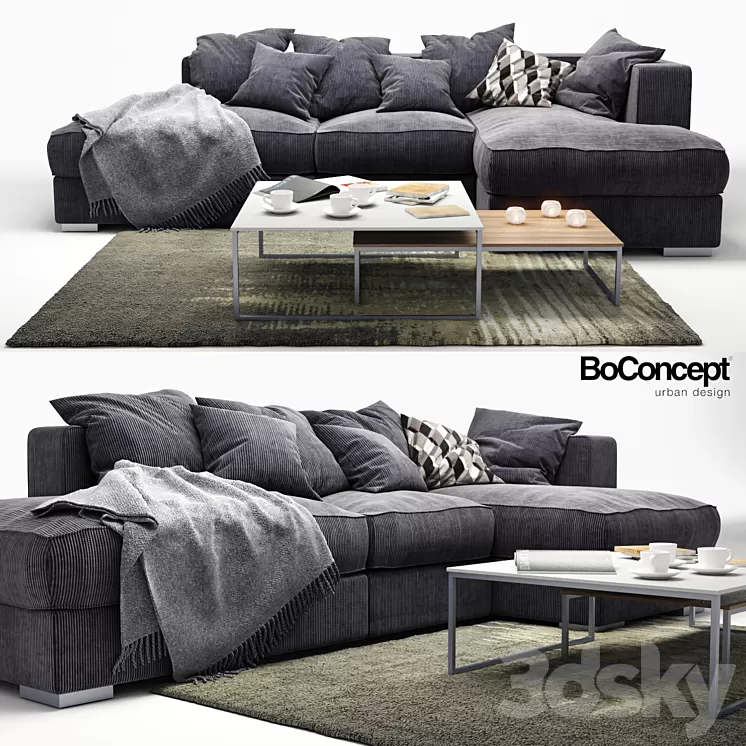Sofa BoConcept Cenova_ugl 2 3D Model