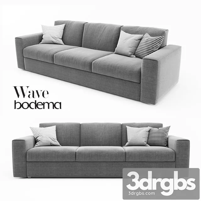 Sofa bodema wave 2 3D Model Download