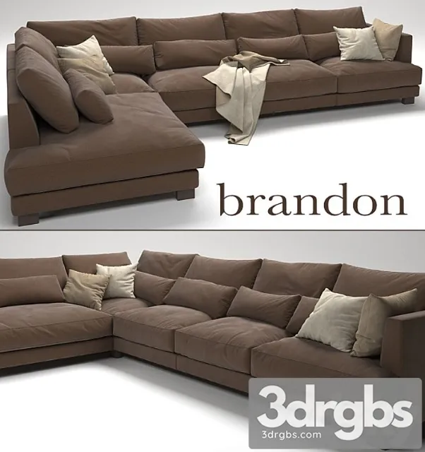 Sofa Brandon 1 3D Model Download