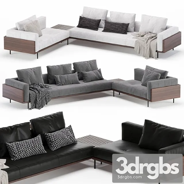 Sofa brasilia minotti 2 3D Model Download