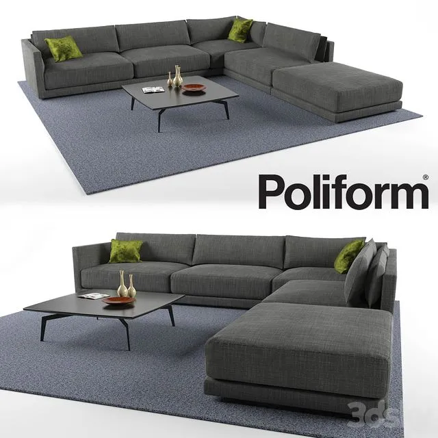 Sofa Bristol (corner) 3D Model Sofa Bristol (corner) 3D Model