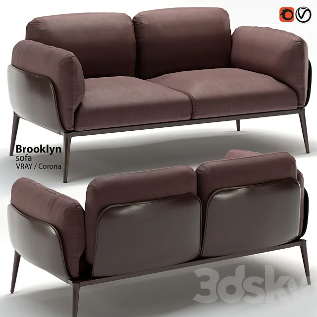 Sofa Brooklyn di Amura 3DModel Sofa Brooklyn di Amura 3DModel