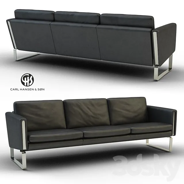 Sofa by Hans J Wegner – CH103 3DModel Sofa by Hans J Wegner – CH103 3DModel