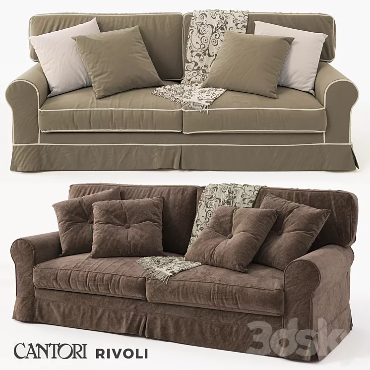 Sofa Cantori RIVOLI 3D Model