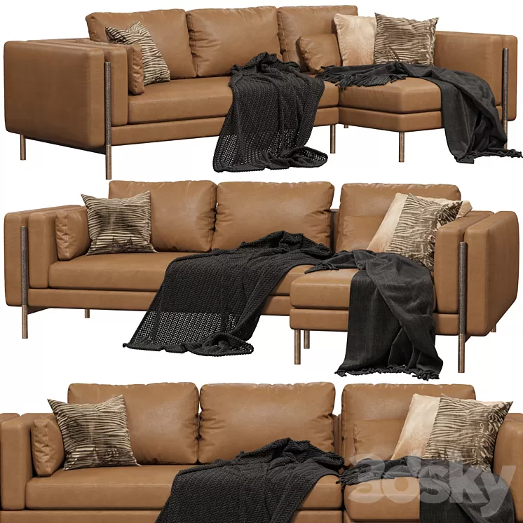 Sofa Cantori SHANGHAI 3D Model