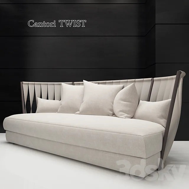 Sofa Cantori Twist 3D Model Sofa Cantori Twist 3D Model