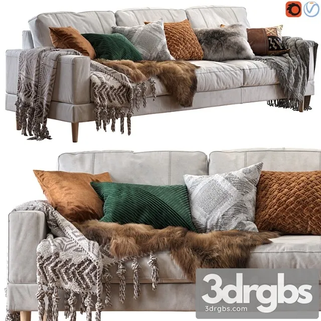 Sofa capri 258 cm  2 3D Model Download